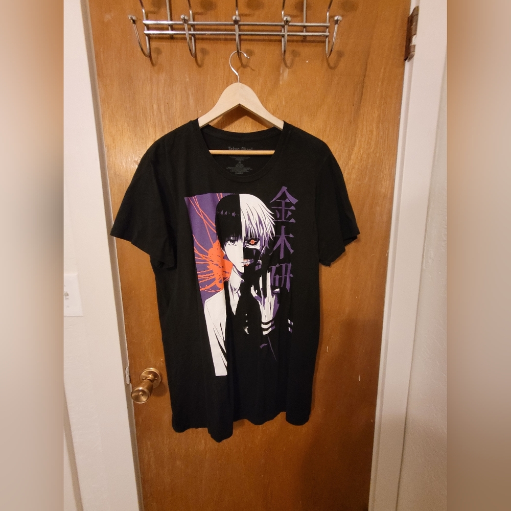 Tokyo Ghoul Kaneki Split Face T-Shirt Hot Topic 2018